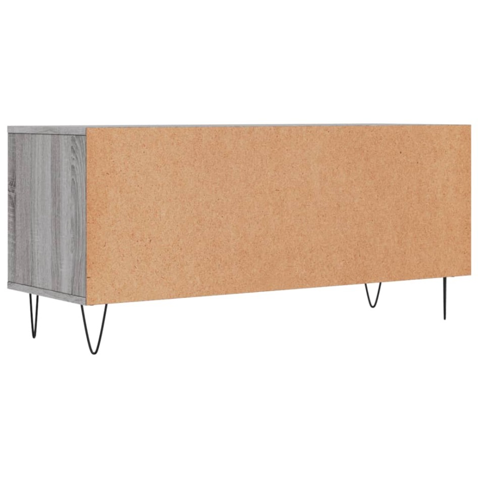 Mueble de TV madera contrachapada gris Sonoma 100x34,5x44,5