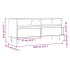 Mueble de TV madera contrachapada gris Sonoma 100x34,5x44,5