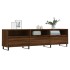 Mueble de TV madera contrachapada roble marrón 150x30x44,5