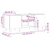 Mueble para discos madera contrachapada gris sonoma