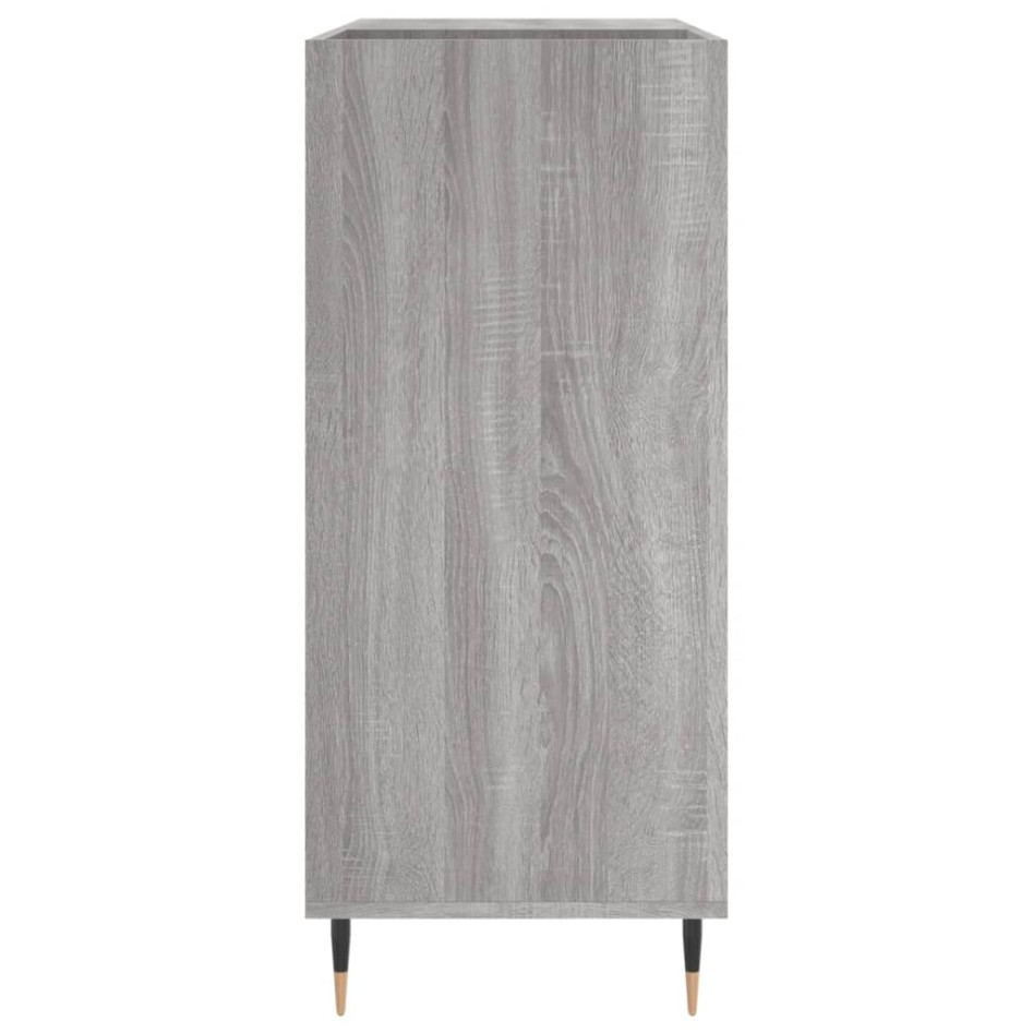 Mueble discos madera contrachapada gris Sonoma 84,5x38x89
