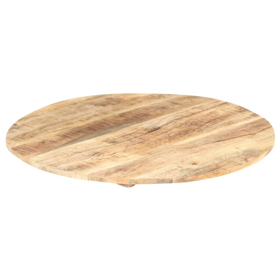 Superficie de mesa redonda madera maciza de mango 15-16 mm