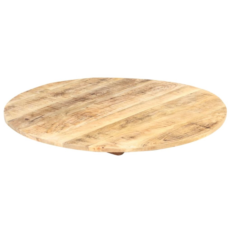 Superficie de mesa redonda madera maciza de mango 15-16 mm