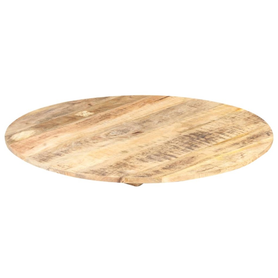 Superficie de mesa redonda madera maciza de mango 15-16 mm