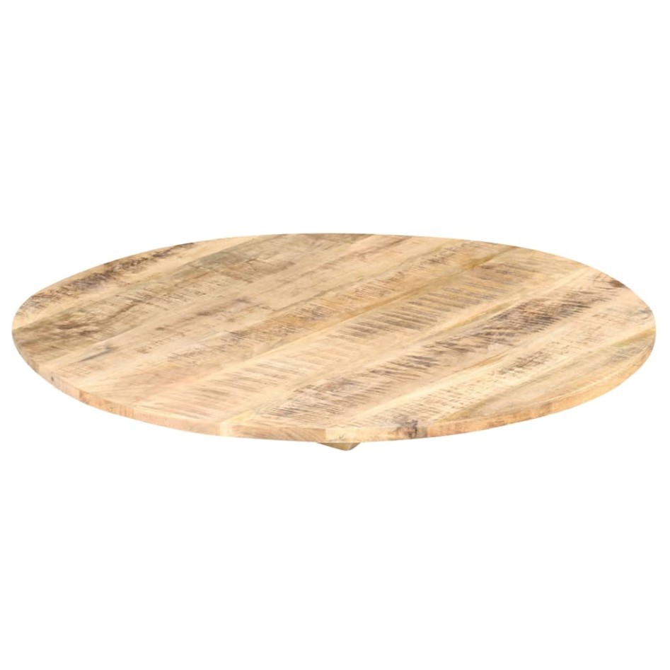 Superficie de mesa redonda madera maciza de mango 15-16 mm