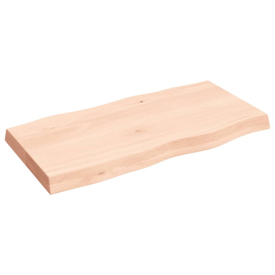 Tablero de mesa madera maciza borde natural 80x40x(2-6)