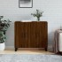 Aparador de madera de ingeniería marrón roble 90x34x80