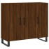 Aparador de madera de ingeniería marrón roble 90x34x80