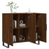 Aparador de madera de ingeniería marrón roble 90x34x80