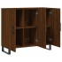 Aparador de madera de ingeniería marrón roble 90x34x80