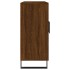Aparador de madera de ingeniería marrón roble 90x34x80