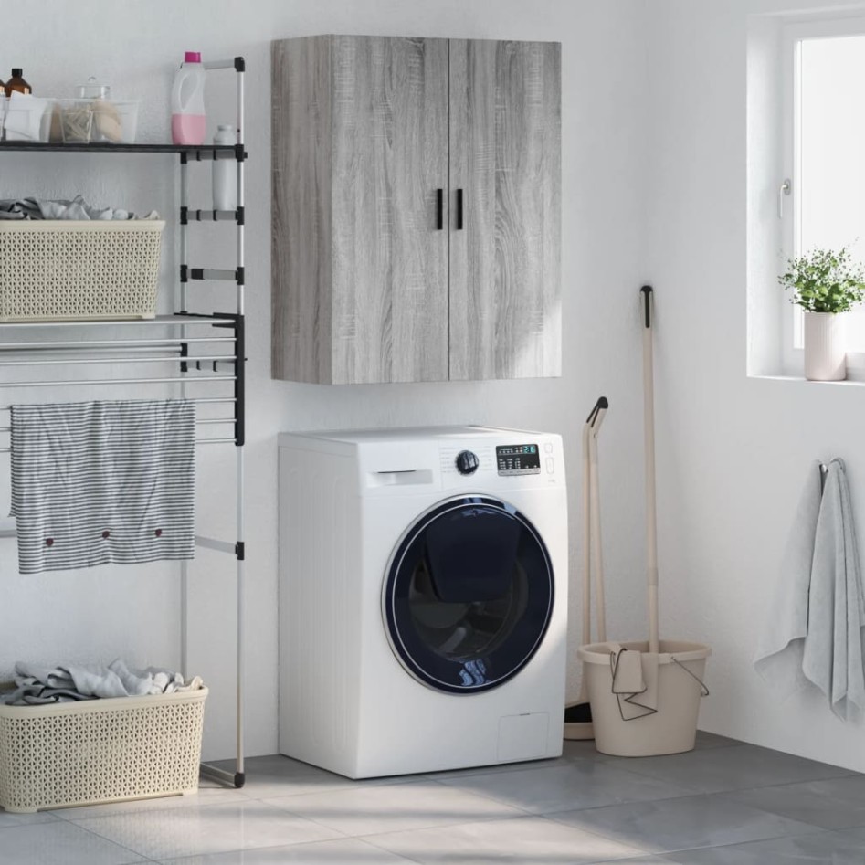 Armario de pared gris Sonoma 69,5x34x90