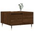 Mesa de centro madera contrachapada roble marrón 55x55x36,5