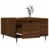 Mesa de centro madera contrachapada roble marrón 55x55x36,5