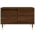 Mesa de centro madera contrachapada roble marrón 55x55x36,5