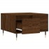 Mesa de centro madera contrachapada roble marrón 55x55x36,5