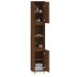 Armario de baño madera contrachapada roble marrón 30x30x190