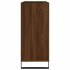 Mueble discos madera contrachapada roble marrón 84,5x38x89