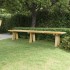 Banco de jardín madera maciza de pino impregnada 220