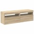 Muebles para TV con luces LED 2 uds roble Sonoma 60x35x40