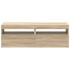 Muebles para TV con luces LED 2 uds roble Sonoma 60x35x40