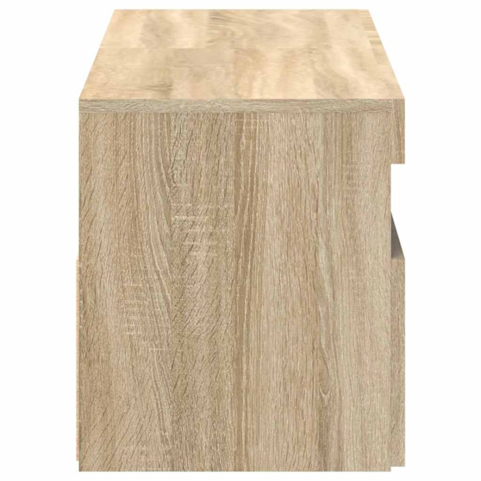 Muebles para TV con luces LED 2 uds roble Sonoma 60x35x40