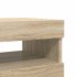 Muebles para TV con luces LED 2 uds roble Sonoma 60x35x40