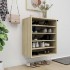 Mueble zapatero de madera contrachapada color roble 60x35x70