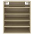 Mueble zapatero de madera contrachapada color roble 60x35x70
