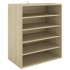 Mueble zapatero de madera contrachapada color roble 60x35x70