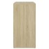 Mueble zapatero de madera contrachapada color roble 60x35x70