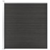 Valla de jardín de WPC gris 175x186