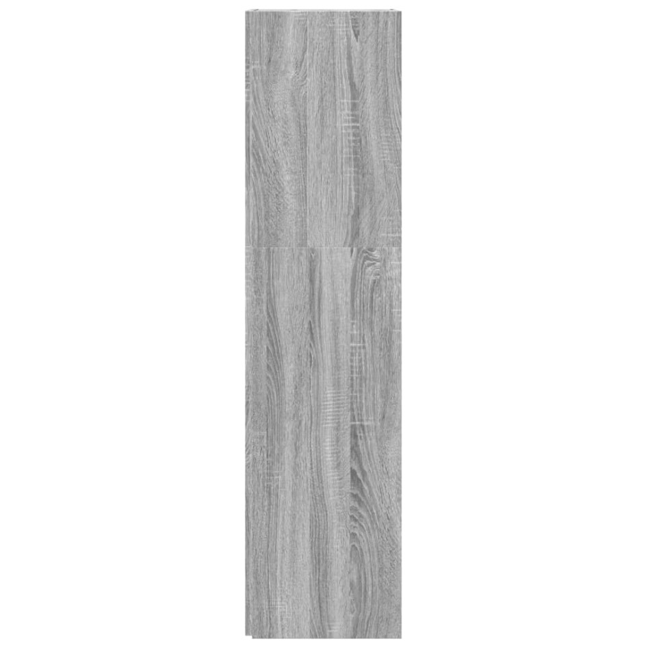 Mueble esquina madera contrachapada gris Sonoma 33x33x132
