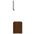 Set de muebles baño 2 pzas madera contrachapada marrón