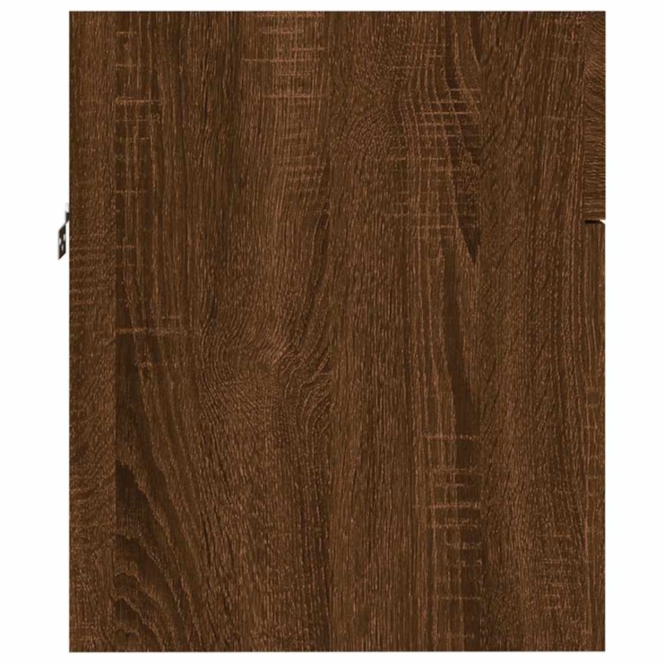 Set de muebles baño 2 pzas madera contrachapada marrón