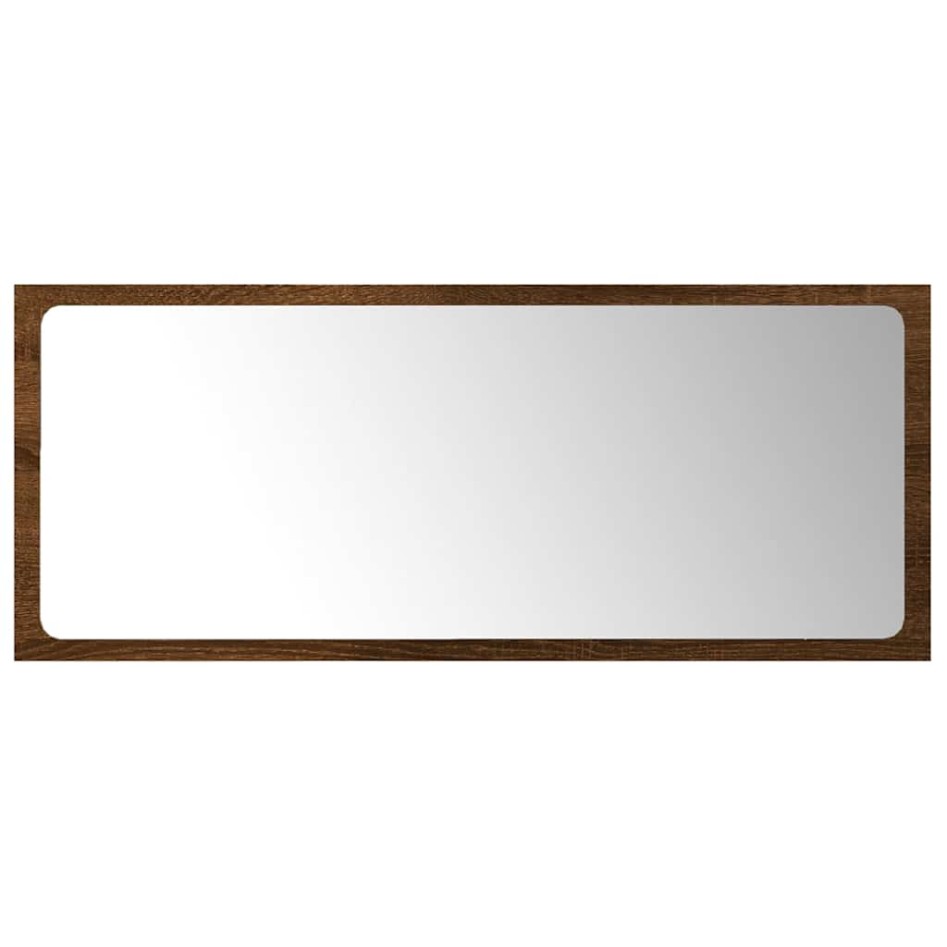 Set de muebles baño 2 pzas madera contrachapada marrón