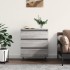 Aparador de madera contrachapada gris Sonoma 60x35x70