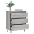 Aparador de madera contrachapada gris Sonoma 60x35x70