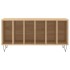Mueble discos madera contrachapada roble Sonoma 100x38x48