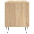 Mueble discos madera contrachapada roble Sonoma 100x38x48
