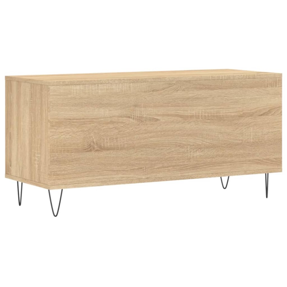 Mueble discos madera contrachapada roble Sonoma 100x38x48