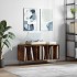 Mueble discos madera contrachapada roble ahumado 100x38x48
