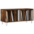Mueble discos madera contrachapada roble ahumado 100x38x48