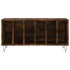 Mueble discos madera contrachapada roble ahumado 100x38x48