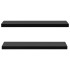 Estantes flotantes de pared 2 unidades negro 120x20x3,8