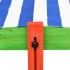 Arenero infantil tejado ajustable madera abeto multicolor