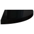 Estantes flotantes esquina 4 uds MDF negro brillo 35x35x3,8