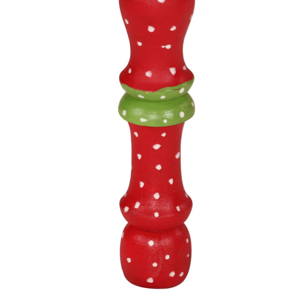 Mesa de centro madera maciza de mango rojo pintada a