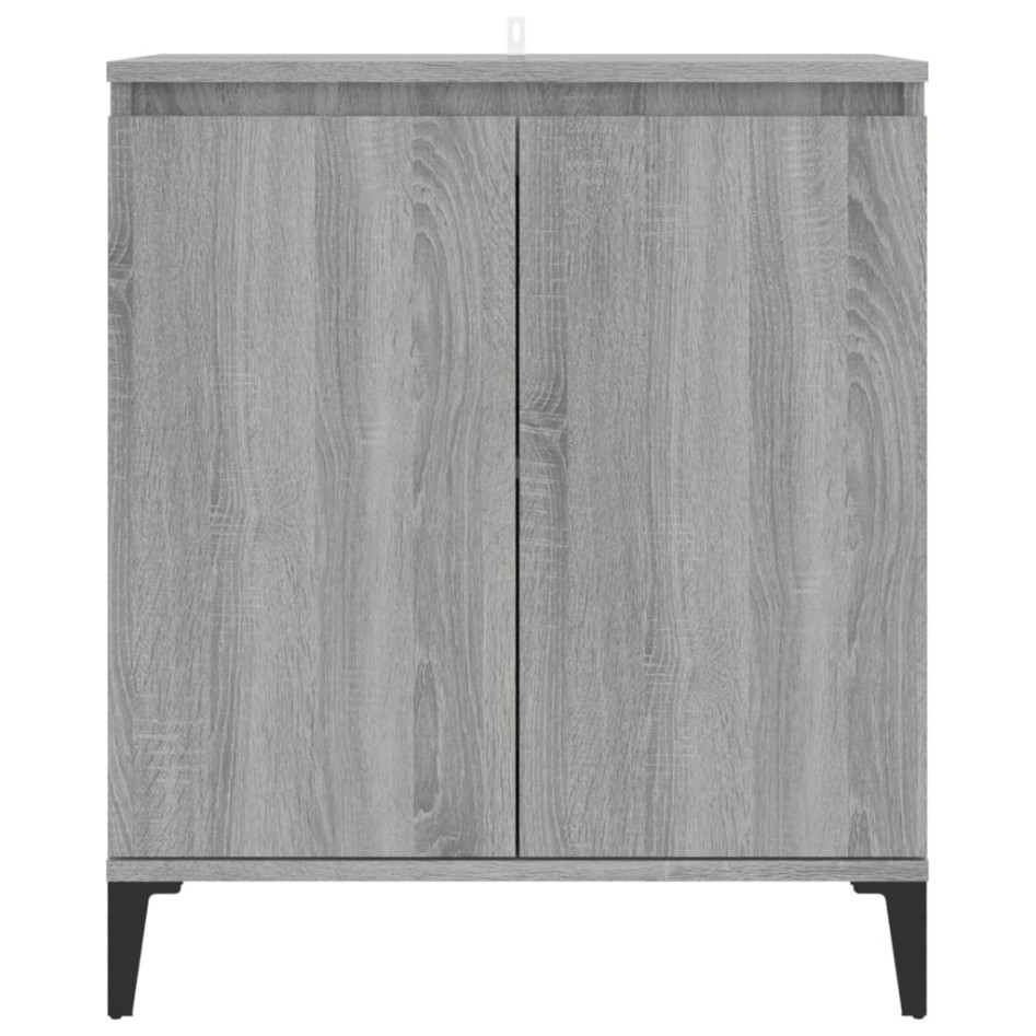 Aparador de madera contrachapada gris Sonoma 60x35x70
