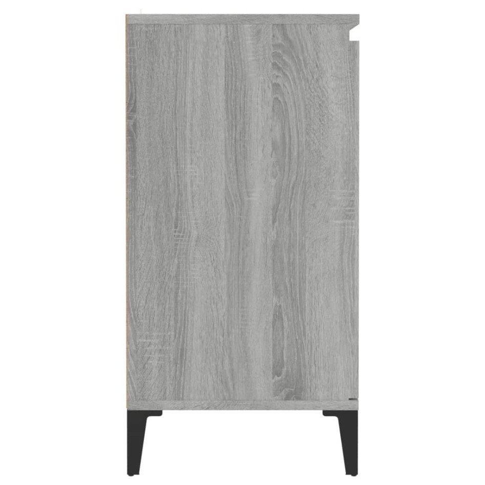 Aparador de madera contrachapada gris Sonoma 60x35x70